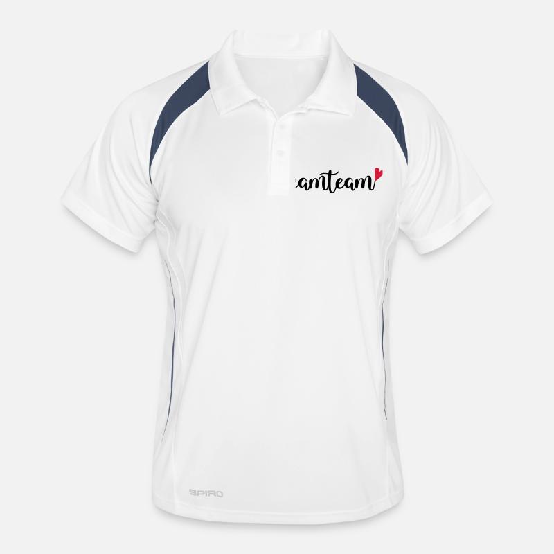 Dreamteam - Männer Polo atmungsaktiv - Weiß/Navy