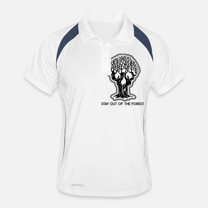 Stay out of the Forest - Skull Tree Forest Men's Polo breathable