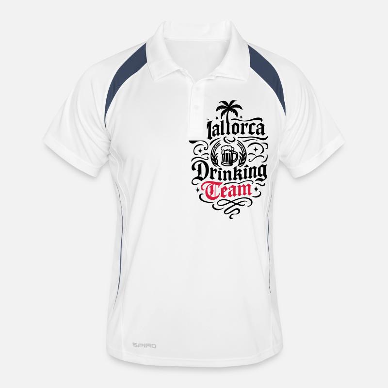 Mallorca Drinking Team Männer Polo atmungsaktiv