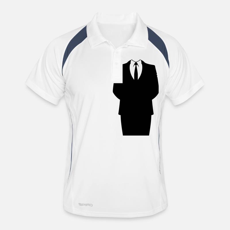 Anzug und Krawatte Männer Polo atmungsaktiv