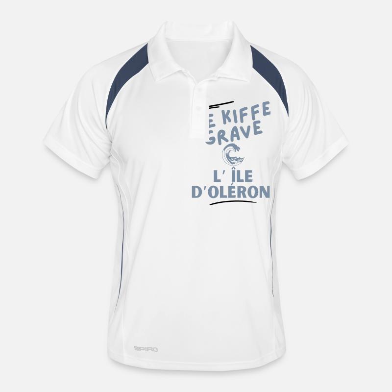 Je kiffe grave l'île d'Oléron 2 Polo respirant Homme