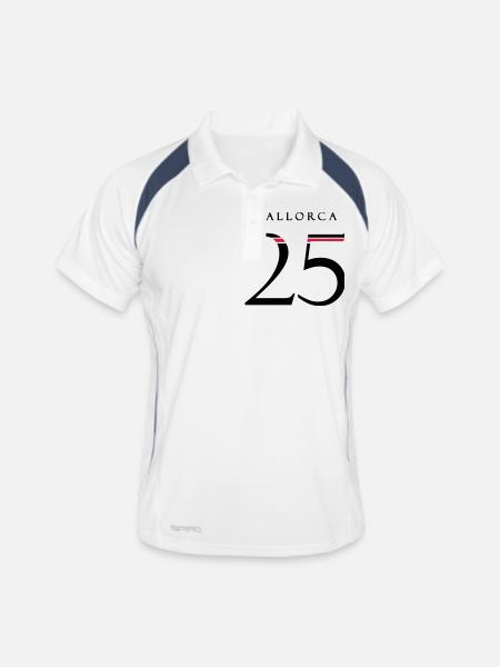 Mallorca 25 Jersey 2025 - Men's Polo breathable - white/navy - Front
