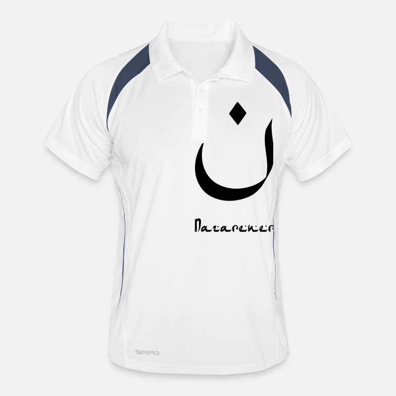 Nazarener (arabisches "N") Männer Polo atmungsaktiv