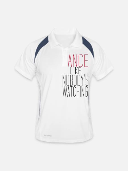 Dance Like Nobody Is Watching. - Danse shirt - Polo respirant Homme - blanc/marine - Devant