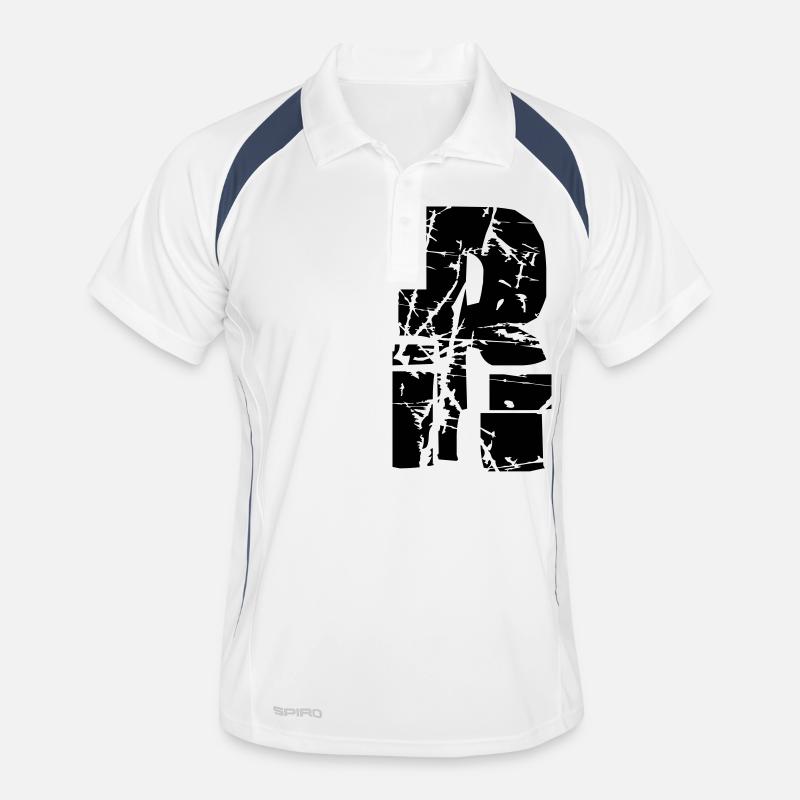 R Letter Men's Polo breathable