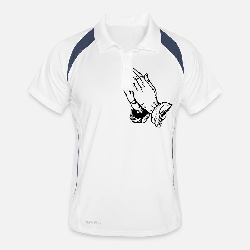 Mains de prière Mains de prière Polo respirant Homme
