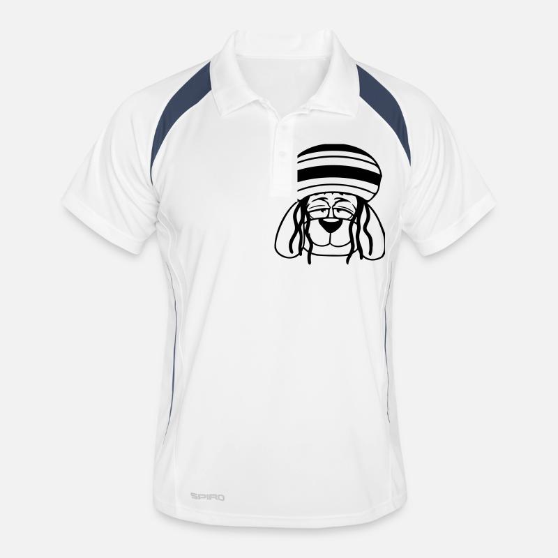 Chien Reggae Dreadlocks Chapeau Chill Décontracté Cool Polo respirant Homme