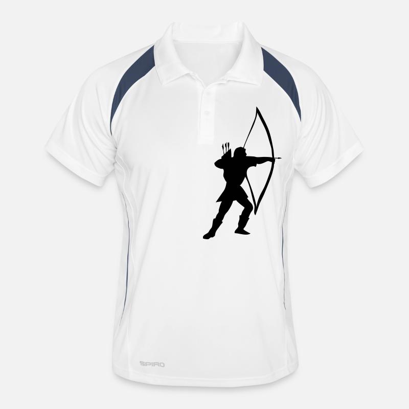 Bogenschützen, Medieval Symbole Männer Polo atmungsaktiv