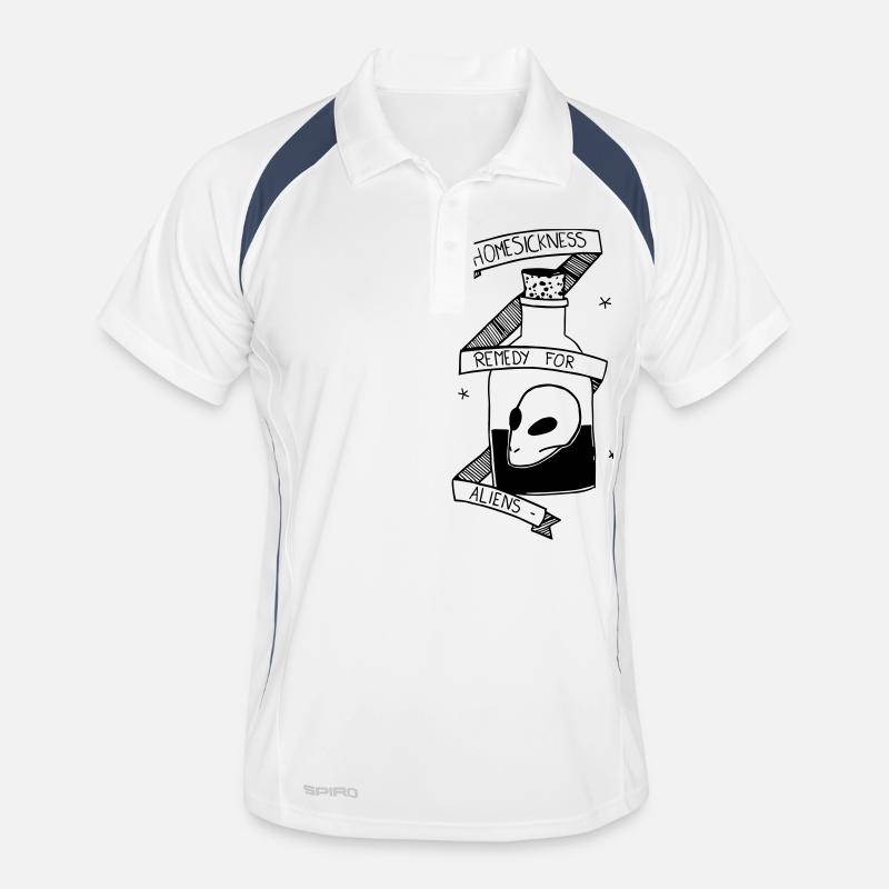Bottle alien head Men's Polo breathable