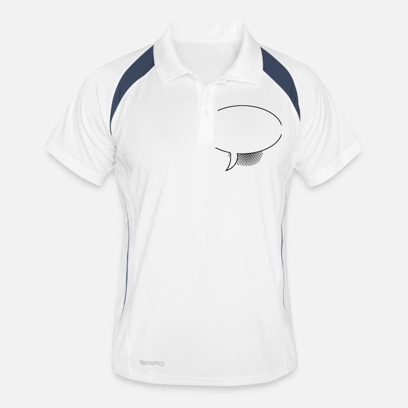 Sprechblase Oval Men's Polo breathable