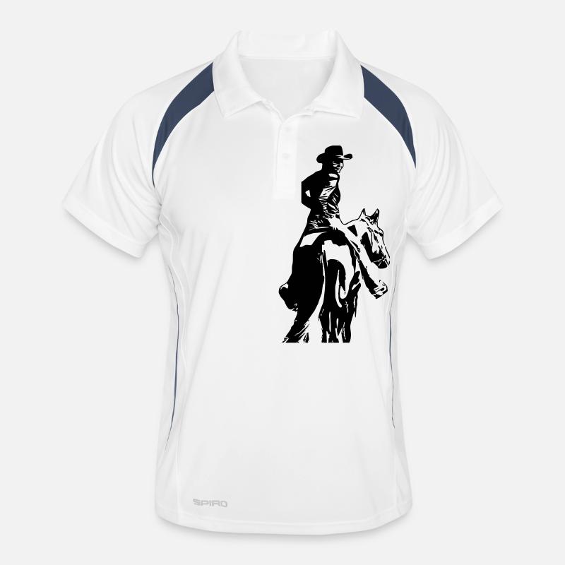 mit Pferd Männer Polo atmungsaktiv
