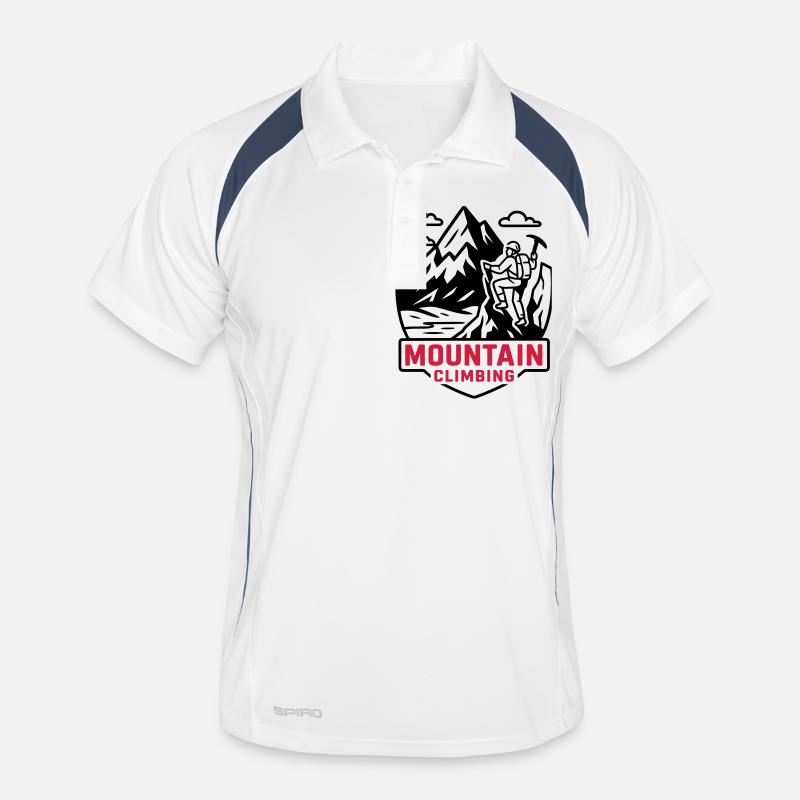 Bergsteigen Berge Männer Polo atmungsaktiv