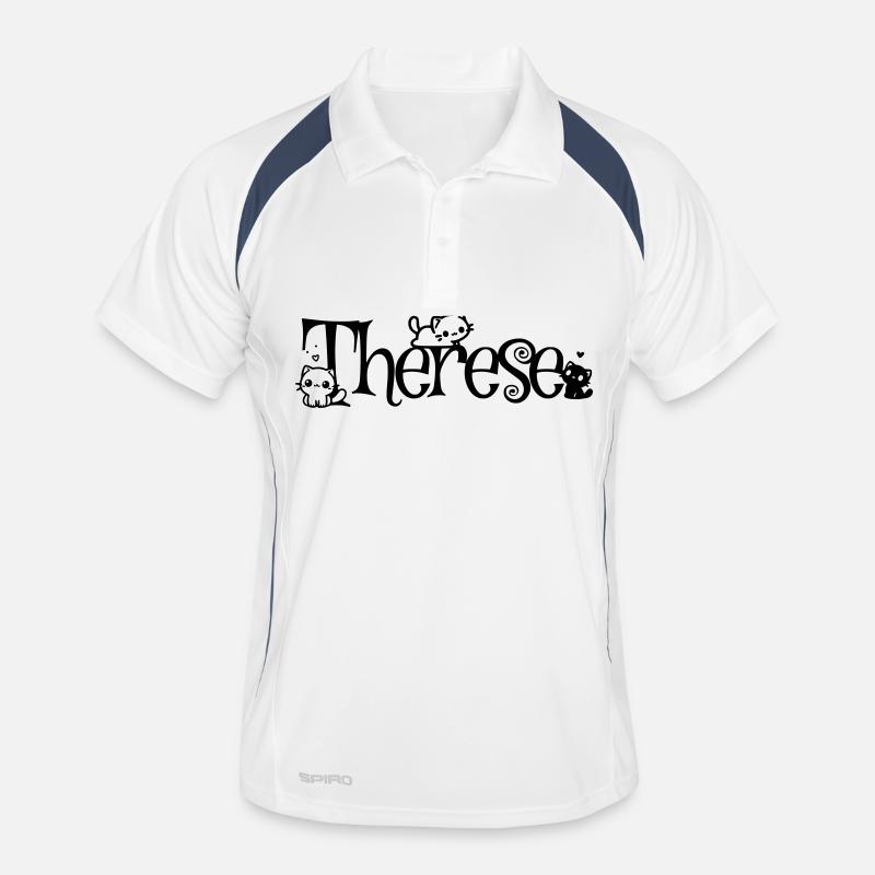 Therese Name First Name Kitten Name Men's Polo breathable