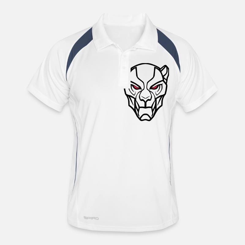 Vector Löwenkopf Design Männer Polo atmungsaktiv