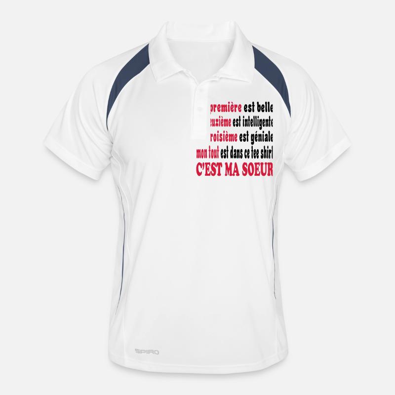 My SISTER is beautiful Men's Polo breathable