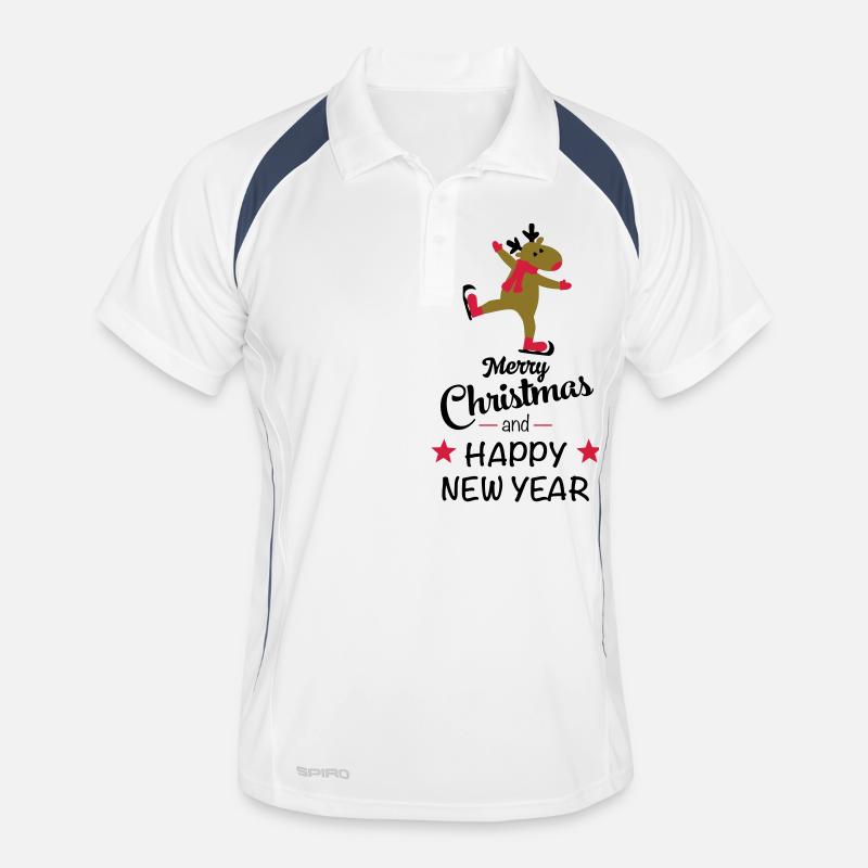 Noël drôle Polo respirant Homme