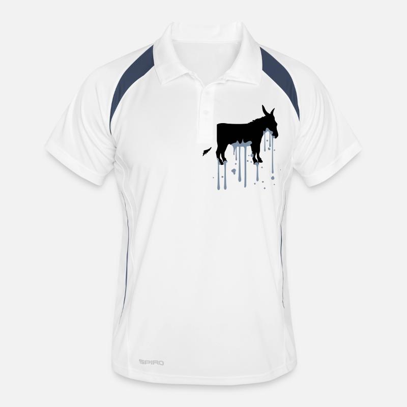 timbre goutte couleur blob graffiti spray donkey p Polo respirant Homme
