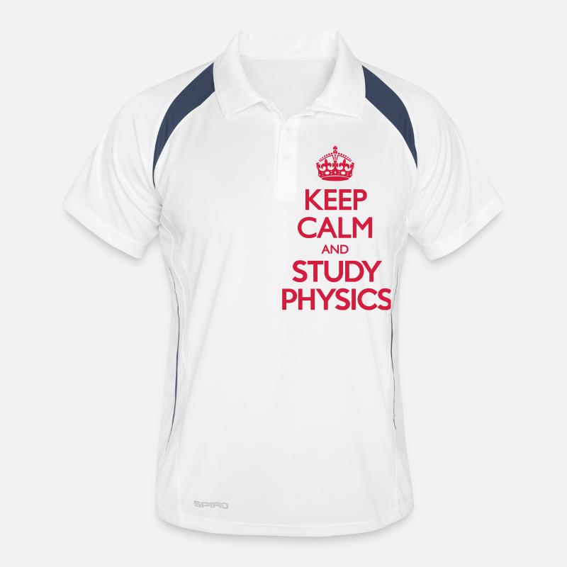 Keep Calm and Study Physics Polo respirant Homme