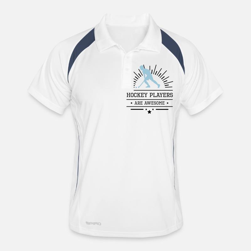 Les joueurs de hockey sont impressionnants, bleu Polo respirant Homme