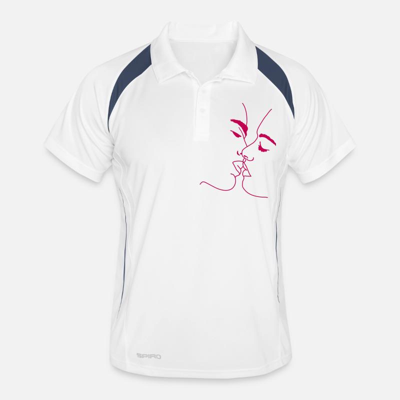 Baiser lèvres bouche kb2 Polo respirant Homme