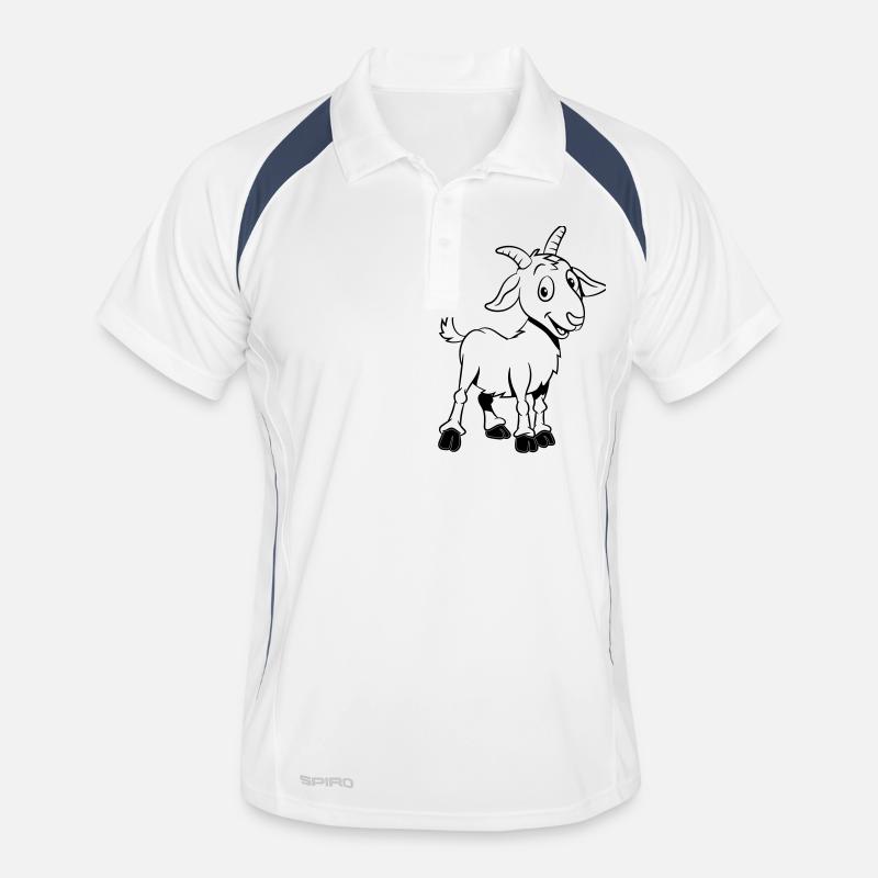 La chèvre sourit Polo respirant Homme
