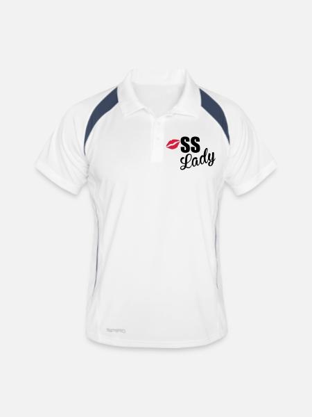 Boss Lady - Men's Polo breathable - white/navy - Front
