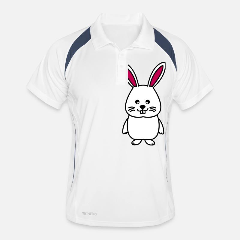 hase comic Männer Polo atmungsaktiv