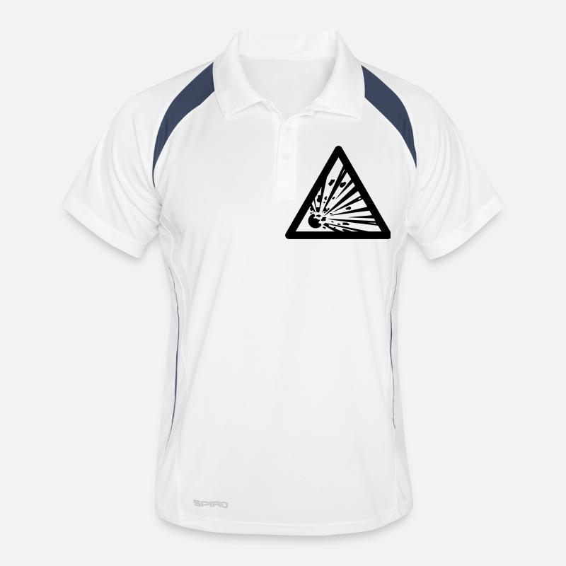 Symbole de danger - Explosifs Polo respirant Homme