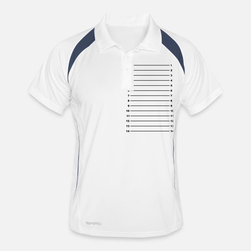 Length Check T-Shirt Plain Men's Polo breathable