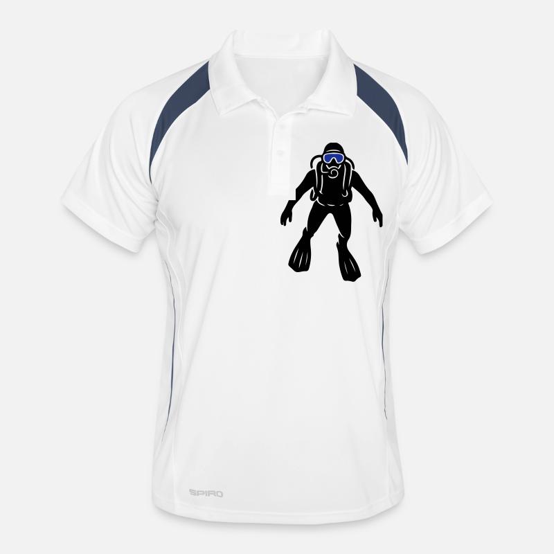 Diver apnea Men's Polo breathable