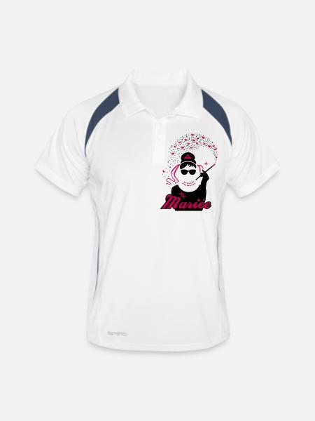 bride - EVJF - Team Bride - movie - Men's Polo breathable - white/navy - Front