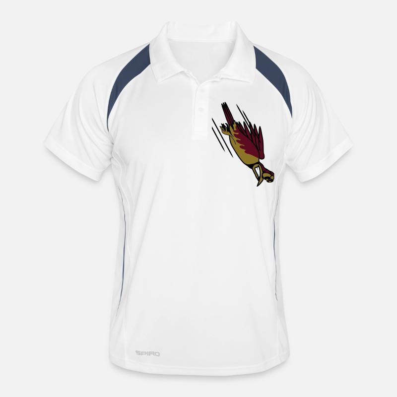 funny bird crash cool funny comic Men's Polo breathable