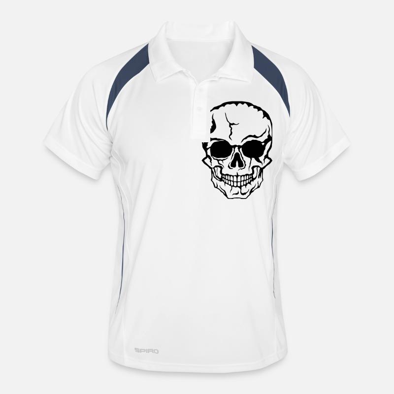 halloween death head horror drawing 21 Men's Polo breathable