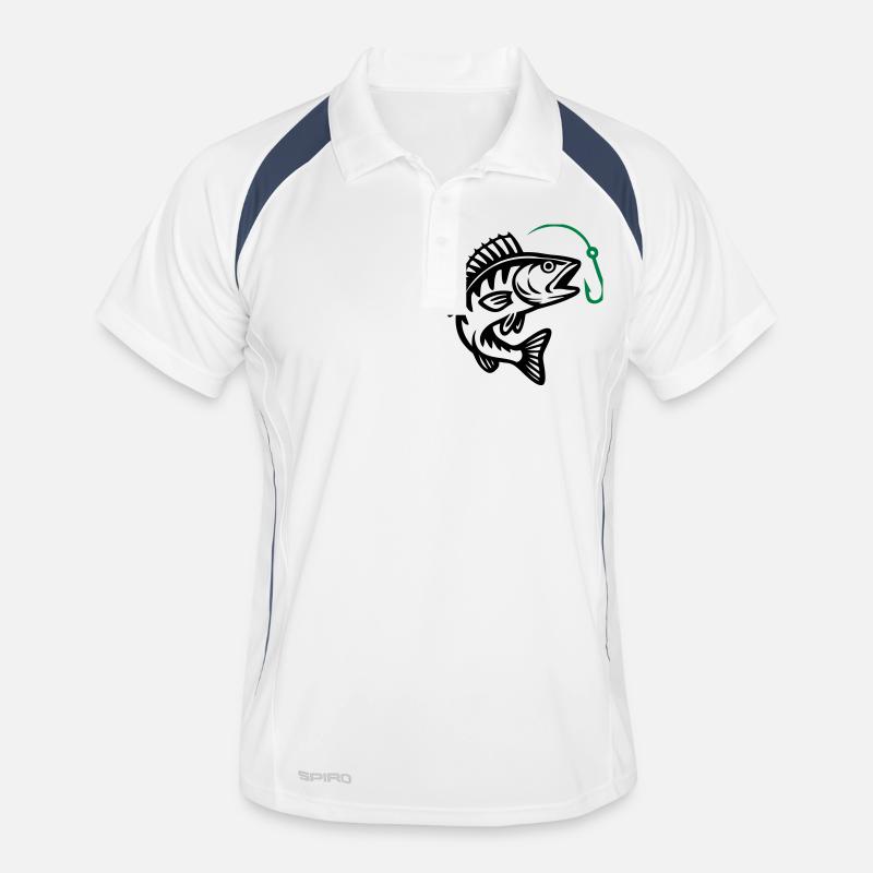 Pike Fish Fishing Men's Polo breathable