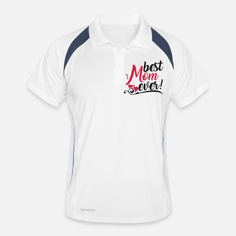 Best Mom ever! - Men's Polo breathable - white/navy