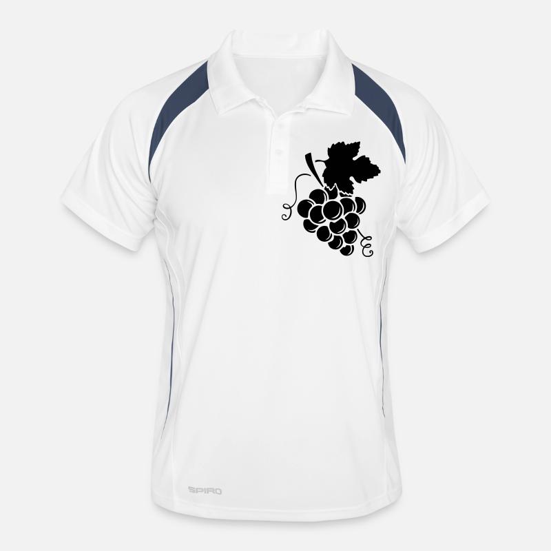 grapes design Männer Polo atmungsaktiv