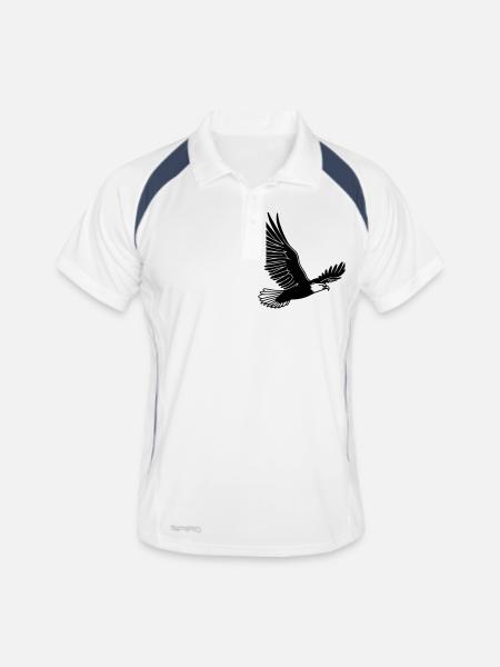 Eagle - Men's Polo breathable - white/navy - Front