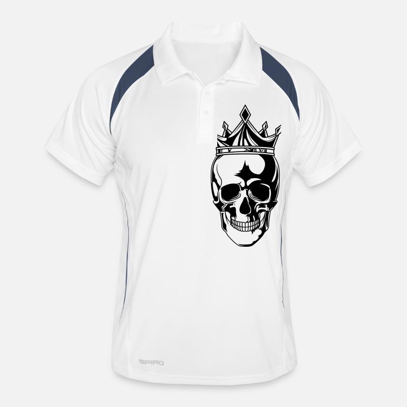 Roi du crâne Polo respirant Homme