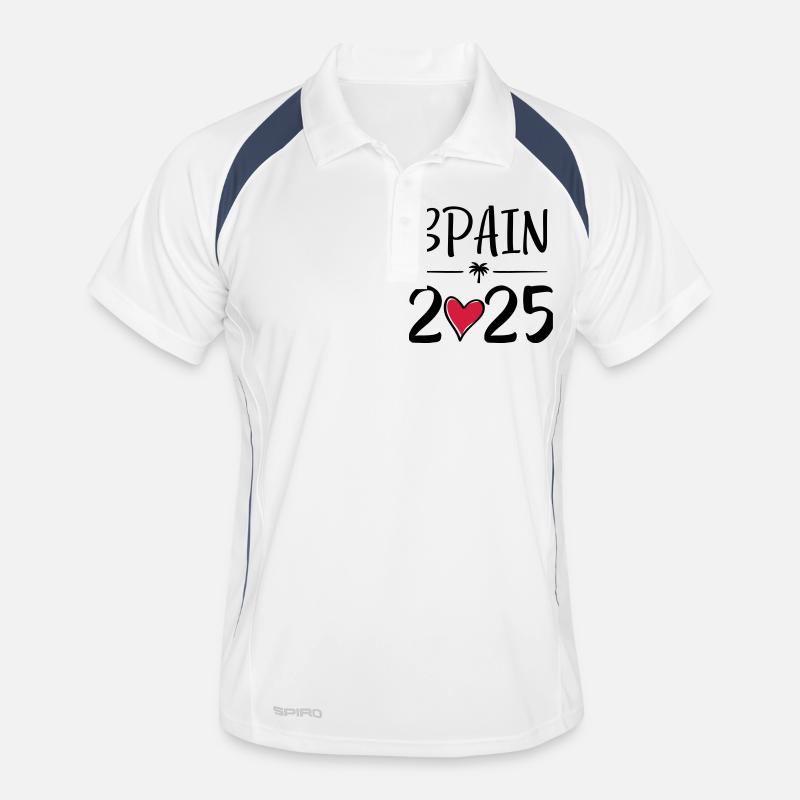 Spain heart 2025 Männer Polo atmungsaktiv