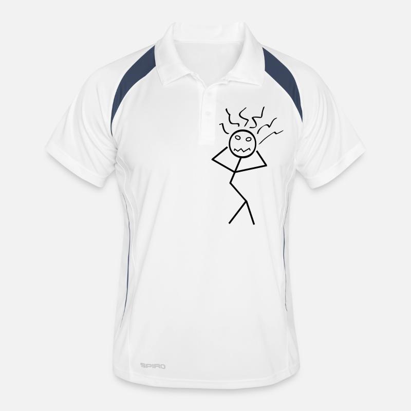 Das geht mir auf die Nerven! Männer Polo atmungsaktiv