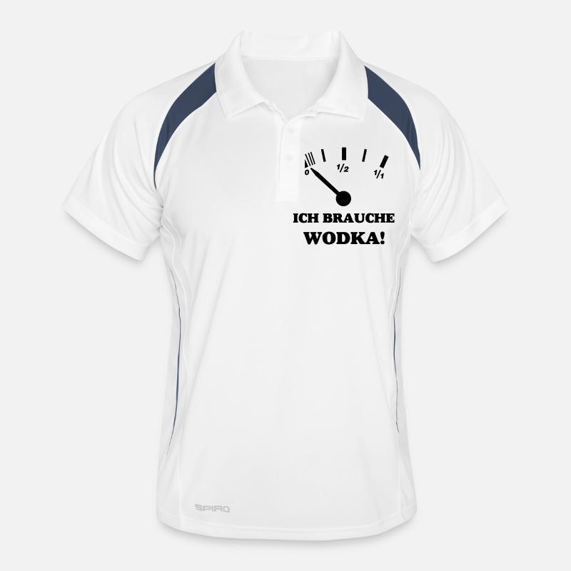 I NEED VODKA Men's Polo breathable