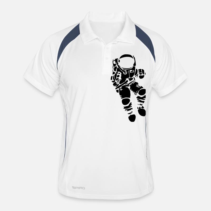 Astronaut Vector Design - Men's Polo breathable - white/navy