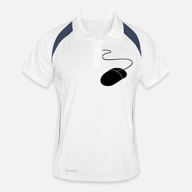 computermaus Männer Polo atmungsaktiv