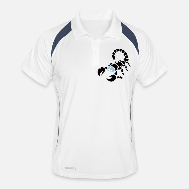 Skorpion (2c) - Scorpio Männer Polo atmungsaktiv
