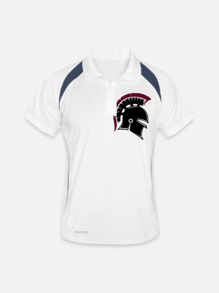 Spartans - Men's Polo breathable - white/navy - Front