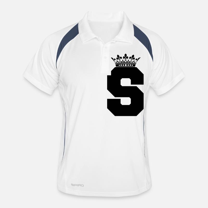 lettre S couronne Polo respirant Homme