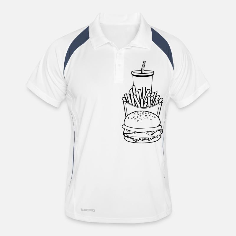 Manger à la restauration rapide Polo respirant Homme
