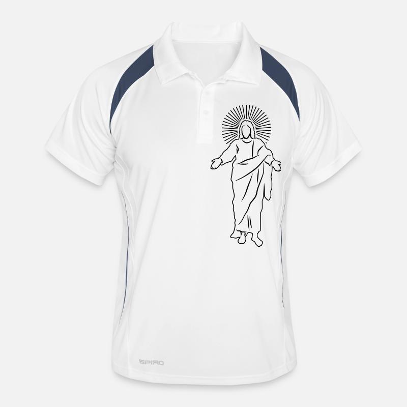Jesus - Gott - Christus - Bibel Gläubig Katholisch Männer Polo atmungsaktiv