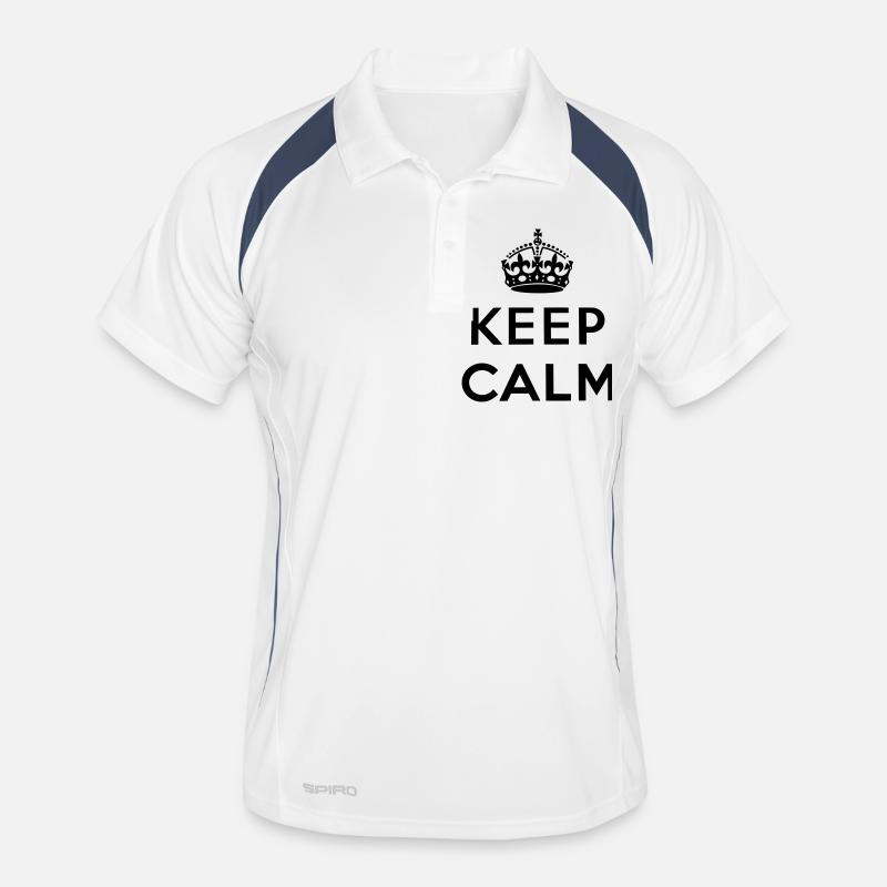 Keep Calm Männer Polo atmungsaktiv