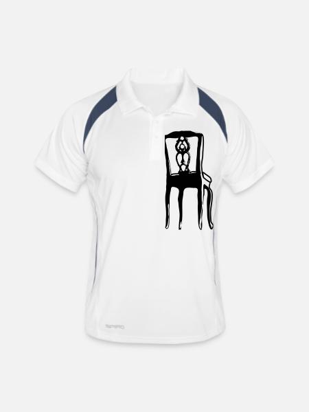 stuhl - Polo respirant Homme - blanc/marine